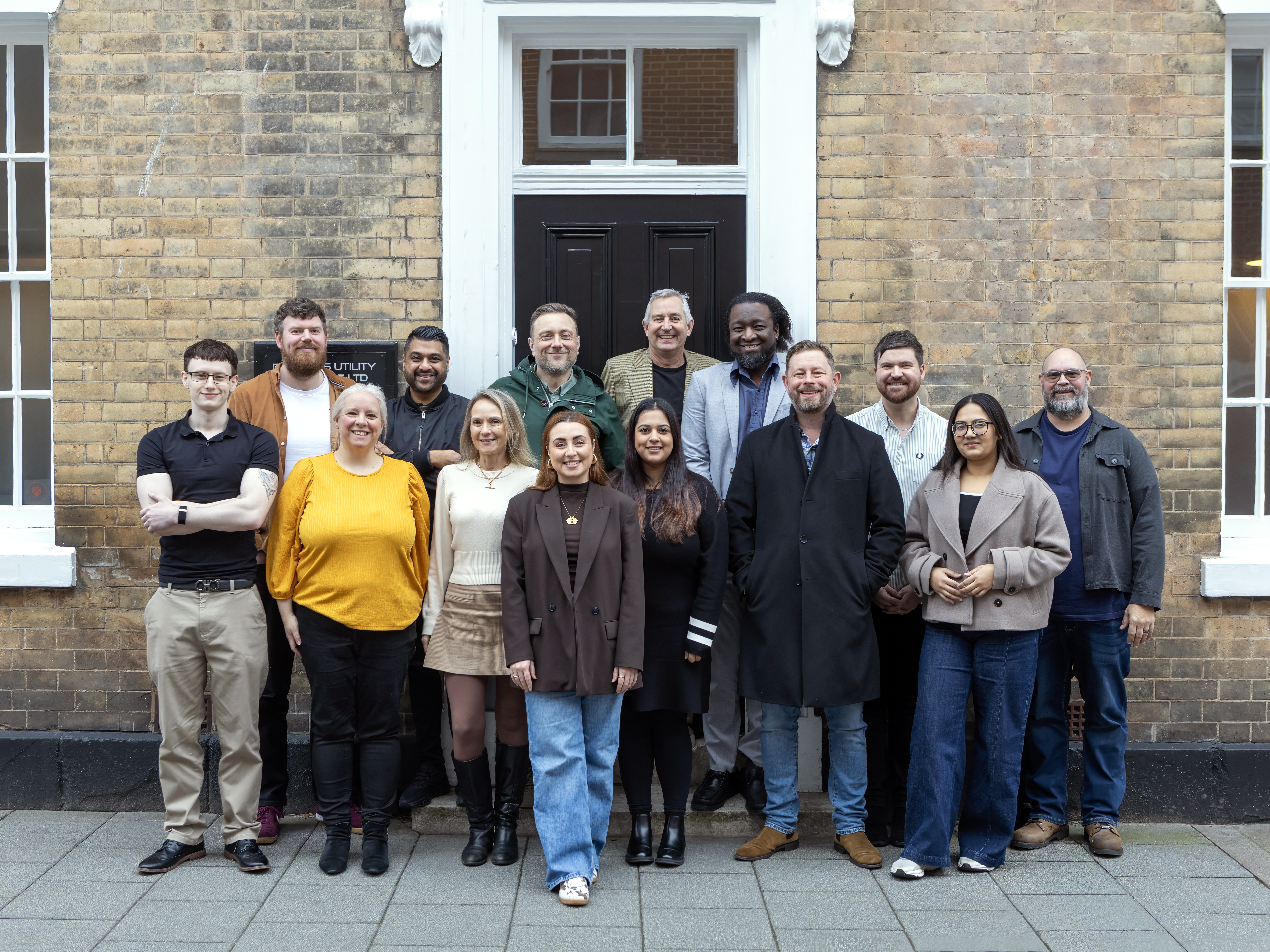 The Business Utility Renewals team outside our Leicester office